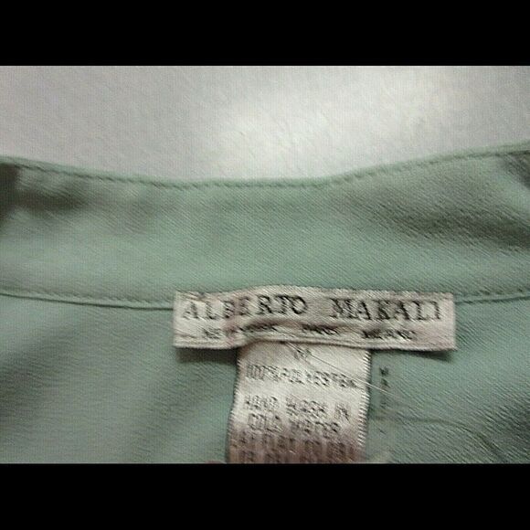 Alberto Makali green blouse size medium - Picture 4 of 4